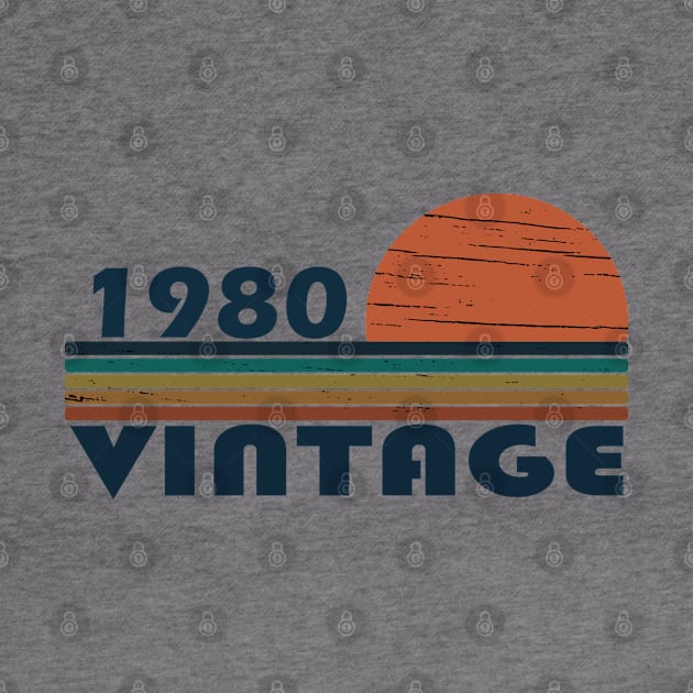 vintage 1980 birthday by omitay